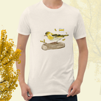 yellow trail. cotton t-shirt