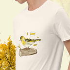 yellow trail. cotton t-shirt