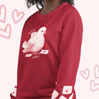valentine dove. sweatshirt