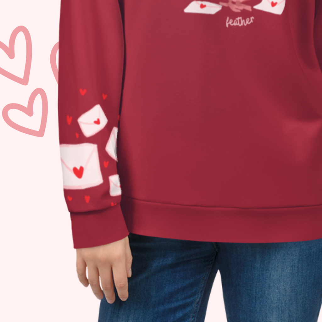 valentine dove. sweatshirt