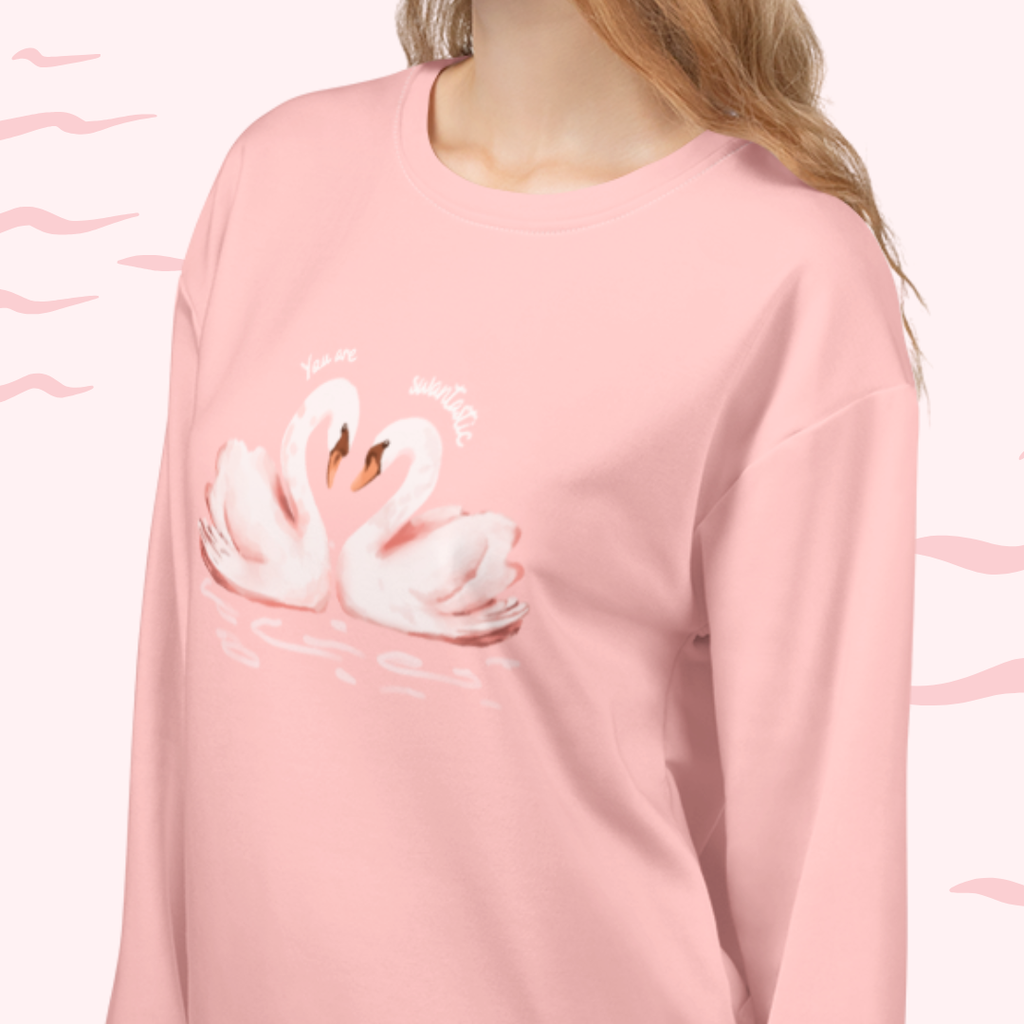 swantastic swans. sweatshirt