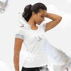 dove. athletic t-shirt