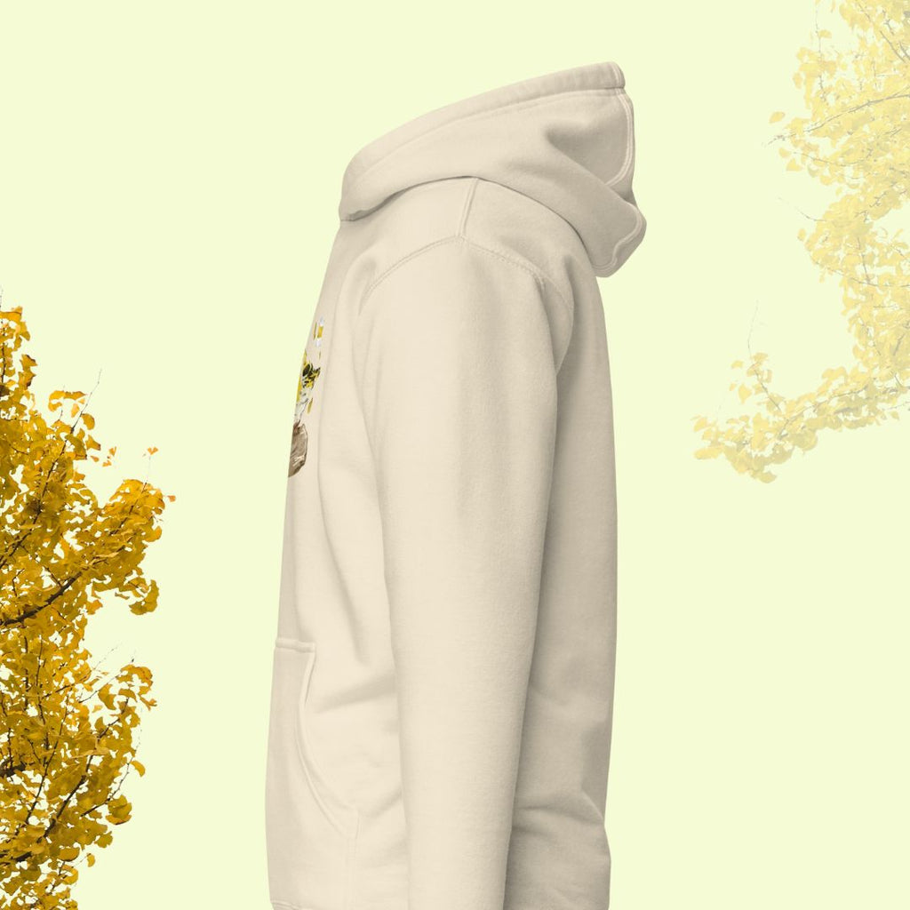 yellow trail. hoodie