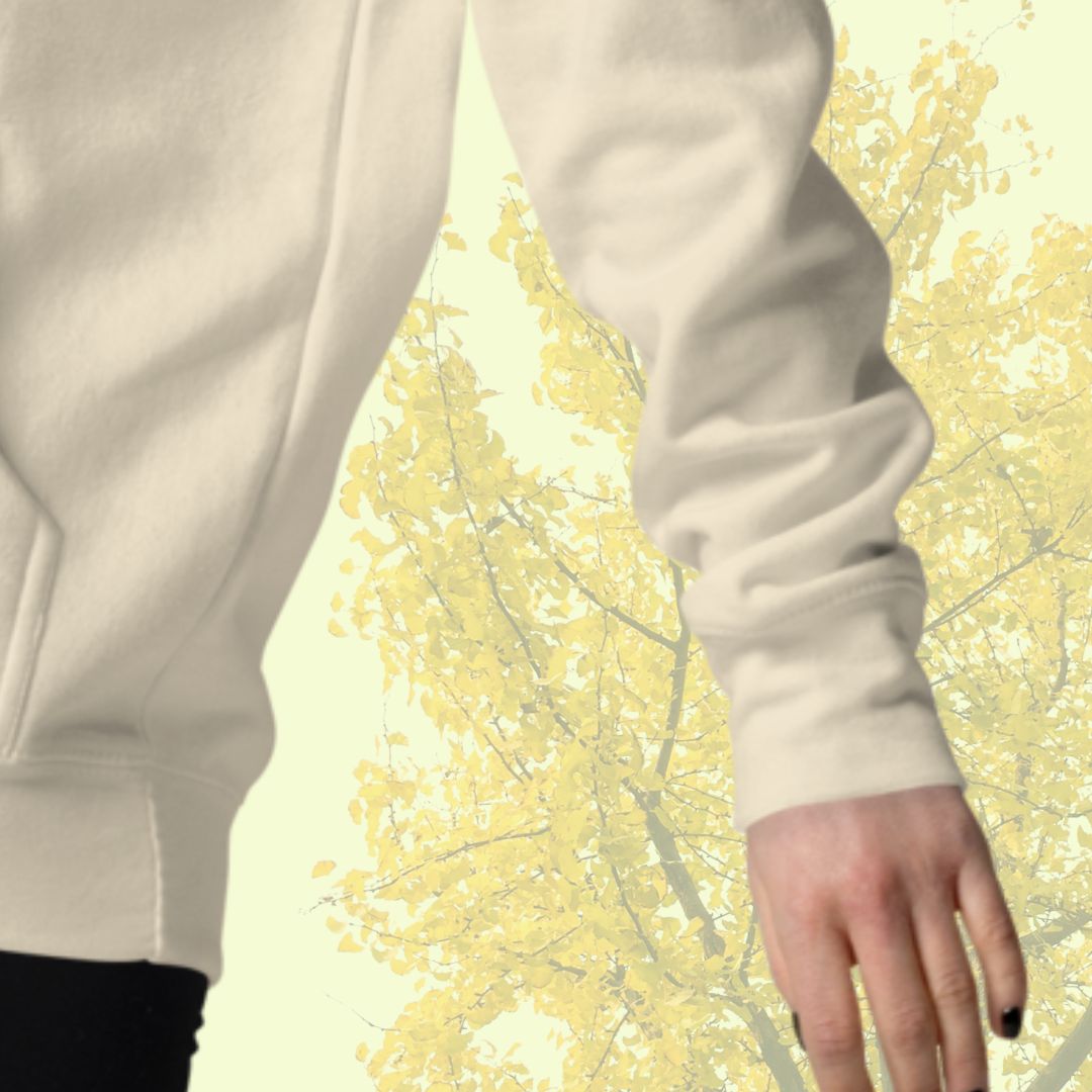 yellow trail. hoodie