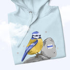 blue trail. hoodie