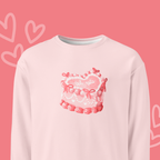 galentine cake. sweatshirt