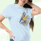 blue trail. cotton t-shirt